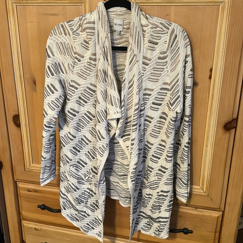 Dropped Ombré Cardigan. Nic+Zoe. XXL